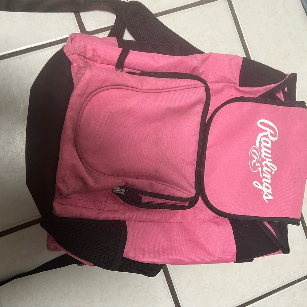 Rawlings Pink and Black Backpack